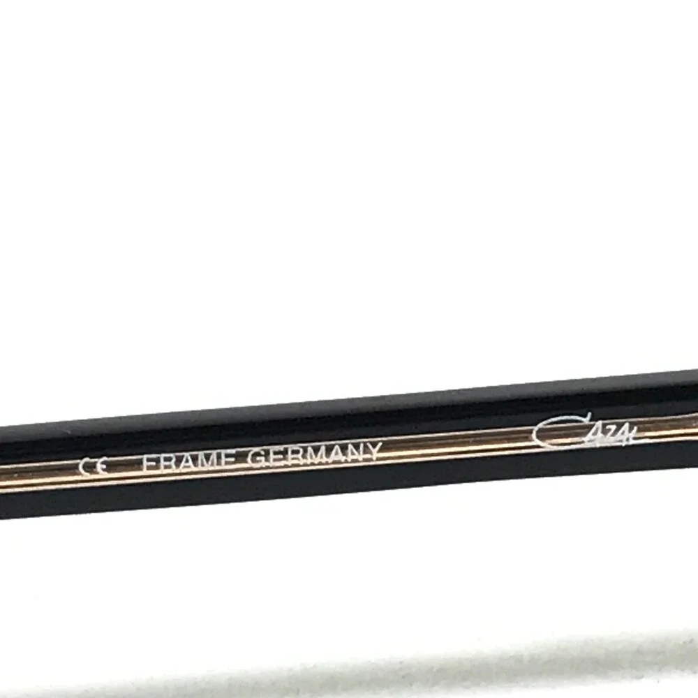 Cazal Eyeglasses Frames MOD. 469 COL. 338 Black Gold Rectangular 53-17-135